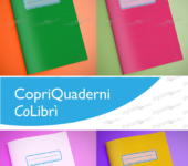 CopriMaxi Quaderni Colibrì - trasparente