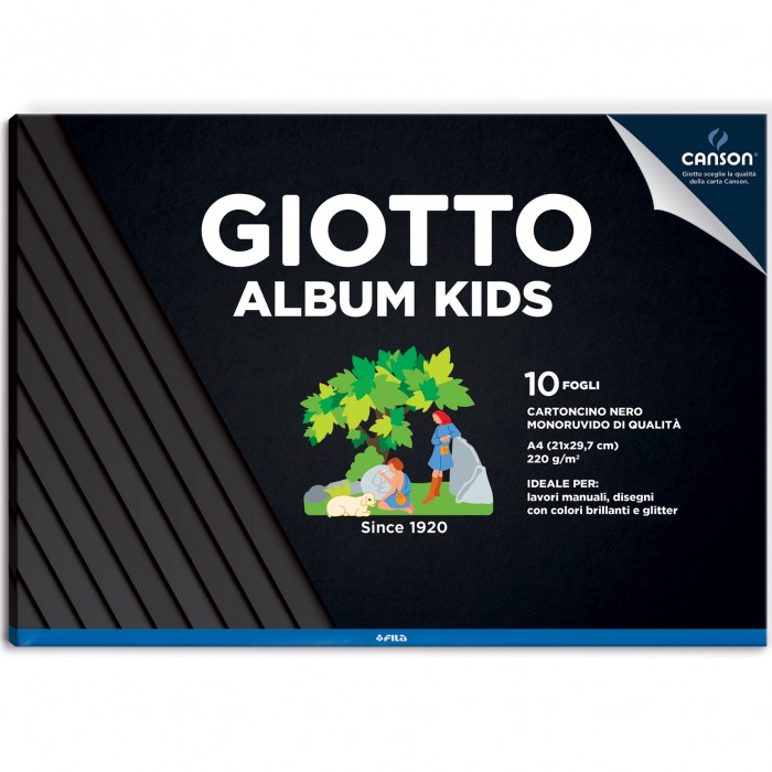 Giotto Album Colorato 583000 Carta Ruvida bianco A4 580700 & Album Disegno 2 