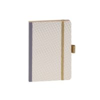 Taccuino Notebook Color Oro A6 con elastico e portapenna