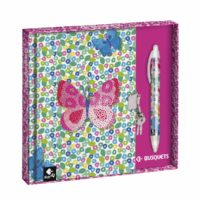 Diario segreto con lucchetto e penna Busquets - Butterfly