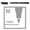 Marcatore  STABILO OHPen universal - m-medio-1mm - nero