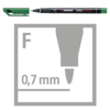 Marcatore  STABILO OHPen universal - f-fine-07mm - verde