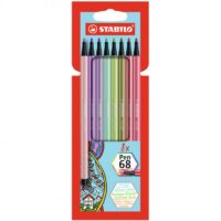 PENNARELLO PEN 68 PASTEL SET 8 PZ. STABILO