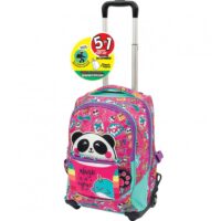 TROLLEY SCUOLA SPINNER PANDA GO POP