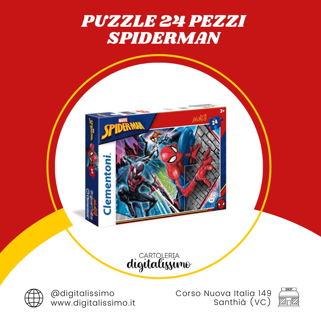 PUZZLE 24 CLEMENTONI - Spiderman * Digitalissimo Cartoleria