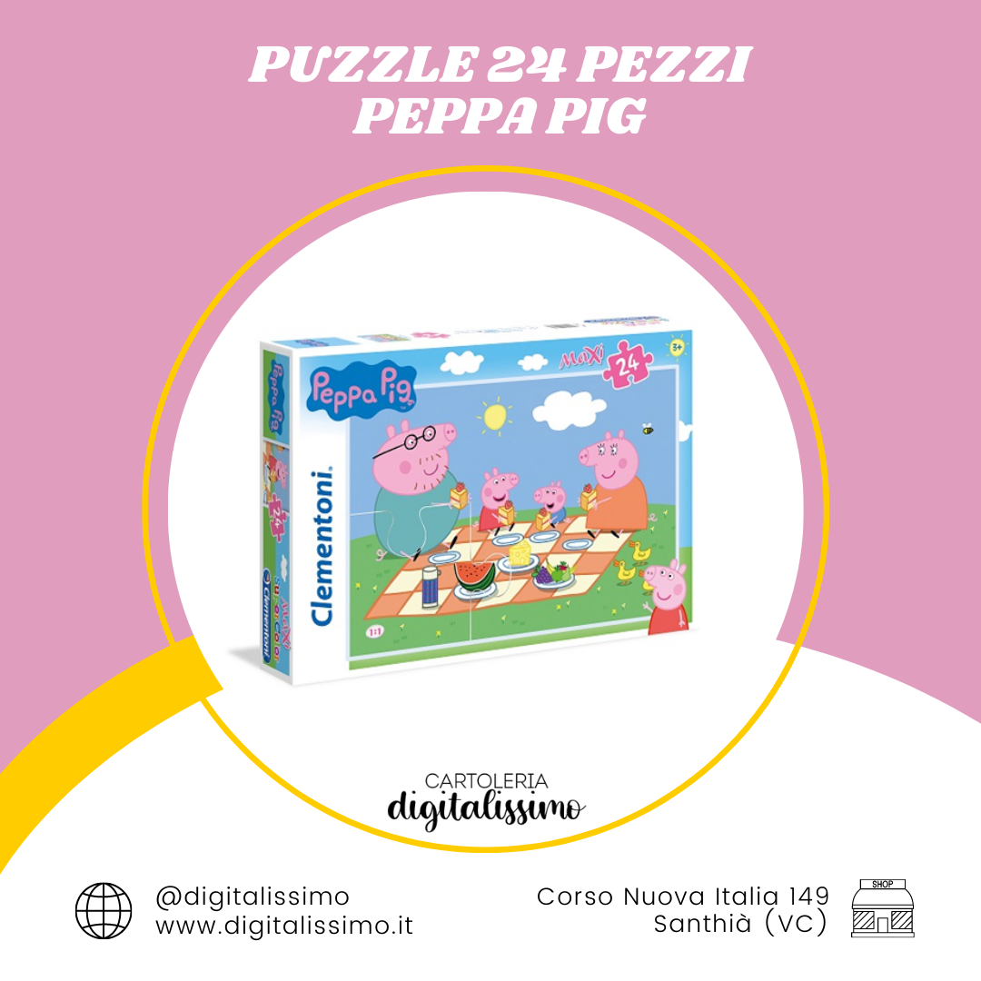 PUZZLE 24 CLEMENTONI - Peppa Pig * Digitalissimo Cartoleria