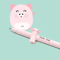 Penna Gel Cancellabile Legami - Piggy - Rosa - immagine 2