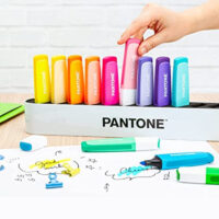 Evidenziatori Osama Pantone Deskset 12 Pezzi Pastel e Fluo Colori Assortiti - immagine 3