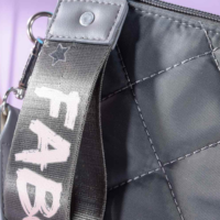Borsa a busta in tessuto c/tracolla e portamonete rimovibile - Col. Grigio - immagine 2