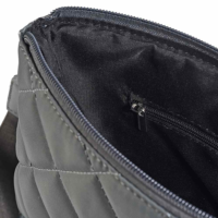 Borsa a busta in tessuto c/tracolla e portamonete rimovibile - Col. Grigio - immagine 3