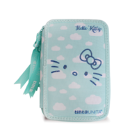 Astuccio 3 zip Tinta Unita HELLO KITTY