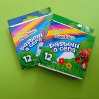 Confezione 12 PASTELLI Cera Bambino