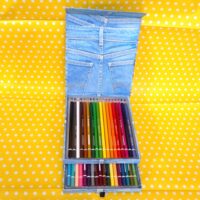 Cassettiera 36 pastelli Tinta Unita - Linea Jeans