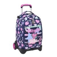 ZAINO TROLLEY SCUOLA STACCABILE 34 LT. YUB - 2023 - GIRLY PWR - immagine 3