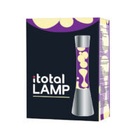 LAMPADA LAVA FLOW CM.40 Ø 11 I-TOTAL - Silver liquido viola/giallo - immagine 2