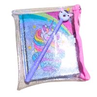 Diario Segreto - con astuccio glitter e penna - UNICORNO - immagine 2