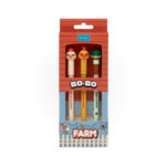 Mr.Wonderful Set di 3 penne cancellabili bo-bo farm
