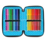 Astuccio Giotto Sportlovers aperto: scomparto pennarelli