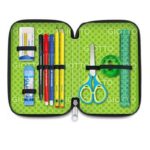 Astuccio Giotto Stilnovo Lovers aperto: scomparto cancelleria