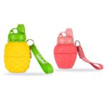 Borraccia in silicone Up&Down Colourbook: ananas e fragola