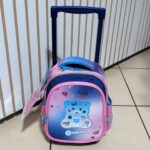 Trolley asilo Coccolotti Love & Tell azzurro con orsetto