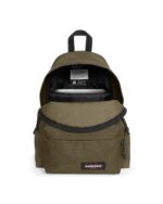 Zaino Eastpak Day Pak'r army olive, aperto, con la tasca per il computer