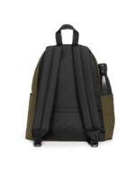Zaino Eastpak Day Pak'r army olive, da dietro, con la tasca di sicurezza