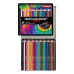 Stabilo Aquacolor ARTY, scatola in metallo da 24 matite acquerellabili