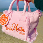 Borsa tintaUNITA Juice arancia rosa con clip profumata