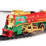 Trenino di Natale Colourbook Holly Jolly Express con luci, suoni e fumo